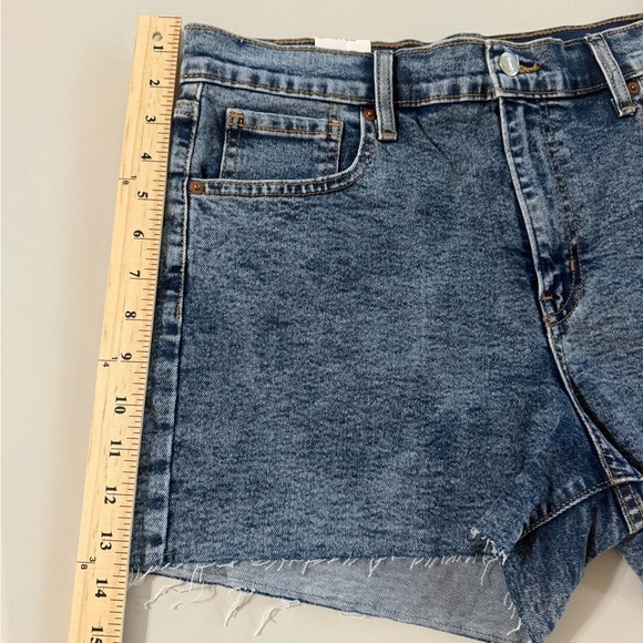 Denizen from Levis Womens High-Rise 3" Denim Shorts Acid Wash Blue Size 10 W30 - Picture 7 of 12